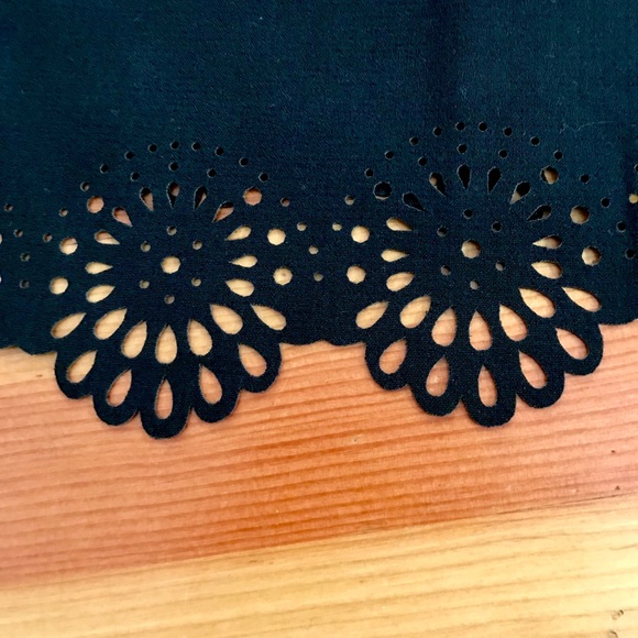 Loft black laser cut scalloped skirt - Picture 5 of 5